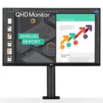 Lg 27" Ergo Ips Qhd 75hz 5ms Monitor 2560x1440 16:9 350 Cd/m2 Hdmi 27qn880-b. Fixed Price $499.90.