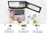Sidetrak Slide Portable Monitor 12.5" Fhd Ips Attachable Screen St12bl - Black. Fixed Price $166.70.