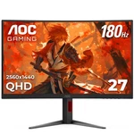 Aoc Cq27g4h 27" Qhd 2k 180hz 0.5ms 1500r Curved Va Gaming Monitor. Fixed Price $186.51.