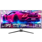 Gawfolk Gaming Monitor 34 Inch Ips 120hz, Ultrawide Pc Screen 2560 1080p Ultr.... Fixed Price $199.78.