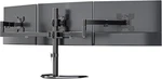 Wali Triple Monitor Stand, Free Standing Three Lcd Fully Adjustable Desk. Fixed Price $112.11.