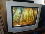 Nobleview Cm-1766clr Vtg 17" Crt Monitor Vga Beige No Stand, Display Flickers. Fixed Price $55.00.