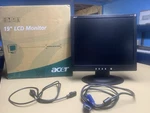 Acer Al1912 19" Lcd Monitor Vga Square With Cables. Fixed Price $28.77.