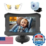 5 Inch Baby Car Camera & Rear-facing Infant Monitor With Ir Night Vision, 360 R. Fixed Price $66.37.