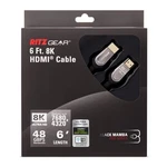 Ritz Gear 8k Hdmi 2.1 Cable 6 Ft. 48 Gbps Ultra High Speed Braided Nylon Cord &. Fixed Price $37.52.