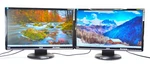 Lot Of 2x Asus Lcd Led Monitor Vw246h 24" 1920x1080 Hdmi Dvi Vga Speaker Fhd. Fixed Price $149.99.