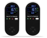 2 Packs Combination Natural-gas And Carbon-monoxide-detector,koabbit 4-in-1. Fixed Price $38.00.