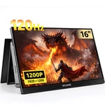 Wuawe 16 Portable Monitor 120hz Refresh Rate 1ms Ips Hdr Freesync Built-in Stand. Fixed Price $229.99.