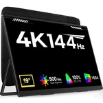 Eviciv 19" 4k Portable Monitor 144hz Gaming Display Larger Qled. Fixed Price $193.50.