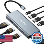 Usb C Docking Station Dual Monitor Adapter, 8 In 1 Laptop 3 Moni. Fixed Price $75.08.