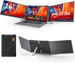 Vixtan 2.2lb Ultra-light Laptop Screen Extender, 14 Triple Portable Monitor For. Fixed Price $220.00.