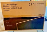 New Lg 27 27bp85un-w Ips 4k Uhd Monitor - Usb Type-c, Display Hdr 400, Freesync. Fixed Price $270.00.