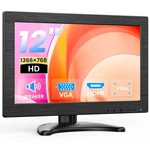 Eyoyo 12-inch Small Hd Monitor 1366x768 Hdmi/vga Low Eye Strain - Office/gaming. Fixed Price $78.94.