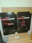 Msi Optix Mag Promotional Advertising Displays (lot Of 2) Large Display Boxes. Fixed Price $89.95.