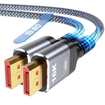 Highwings 80gbps Displayport Cable 2.1 6.6ft, 16k 60hz, 8k 120hz, 4k 240hz, Dp 2. Fixed Price $19.30.