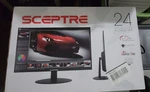 Nwt Sceptre 24" Led Monitor Ultra Slim Pro Series E248w-fpt. Fixed Price $90.24.