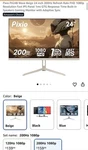 Pixio Px248 Wave Beige 24 Inch 200hz. Fixed Price $89.90.