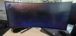 Acer Nitro 34" Ultrawide Qhd Led Curved Gaming Monitor Black Cracked Ed343cur. Fixed Price $63.13.