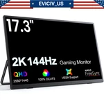 Eviciv 2205 17.3" Up To 144hz Portable Gaming Monitor Amd Freesync Premium 1440p. Fixed Price $159.99.