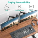 Dual Dell Hp Matching 24" Widescreen Lcd Monitors W/ Stand Cables Vga Gaming. Fixed Price $129.99.