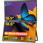 Eviciv 18.5" 100hz Dual Portable Monitor 1080p Foldable Display Triple Screen. Fixed Price $239.99.