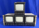 Lot Of 4 Panasonic Wv-5200b Cctv 5" Crt Video Monitors Black & White *see Desc*. Fixed Price $180.00.