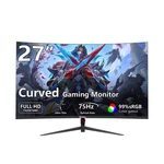27 Inch Curved Gaming Monitor, Fhd 1920x1080, 75hz Refresh Rate, 1800r Curvat.... Fixed Price $131.31.