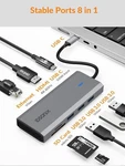 5/8 In-1 Usb C 3.0 Hub Multiport Adapter Docking Station 4k Hdmi For Dell Pc. Fixed Price $18.04.