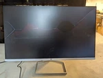 Cracked - Hp M24fwa 23.8" White Fhd Monitor Amd Freesync 5ms, Vga, Hdmi, 75 Hz. Fixed Price $59.99.