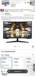 Samsung 32" Odyssey G55a Qhd 165hz Curved Gaming Monitor Hdr 10 (ls32ag550enxza). Fixed Price $300.00.