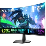 Sansui Curved Monitor 27 Inch 120hz Usb Type-c Computer Speakers Built. Fixed Price $183.78.