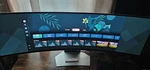 Samsung S49cg954sn 49in Curved Widescreen Monitor 32:9 White. Fixed Price $800.00.