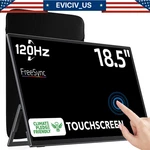 Eviciv 18.5'' Portable Touchscreen 120hz Monitor W/ Vesa & 180 Adjustable 1080p. Fixed Price $159.99.