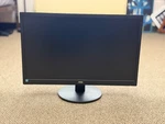 Aoc E2470swd 24" Full Hd 1080p Led Monitor Vga Tested, Works Great W/ Cables. Fixed Price $25.00.