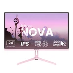 Arozzi Nova 24" Pink Framed Ips Gaming Monitor - New / Open Box (no Vesa Mount). Fixed Price $109.99.
