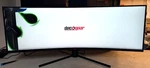 Cracked - Deco Gear Ultrawide Curved Gaming Monitor 43" Dgview430 For Parts. Fixed Price $89.99.