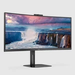 Aoc Cu34v5cw 34'' Monitor Curved Ultra Wide Wqhd 3440x1440p Adjustable Stand. Fixed Price $327.99.