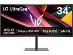 Lg 34g630a-b 34-inch Ultragear Wqhd (3440 X 1440) Curved Gaming Monitor, 240hz,. Fixed Price $438.99.