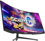 Curved Gaming Monitor 30 2560x1080 21 9 200hz Hdmi Metal Black Sceptre 30-inch. Fixed Price $259.99.