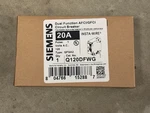 New In Box Siemens Q120dfwg 1 Pole 20 Amp Dual Function Breaker Afci / Gfci. Fixed Price $40.00.