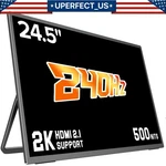 Uperfect 2k 240hz Portable Monitor, 24.5" Qhd 2560 1440 Gaming Monitor. Fixed Price $209.99.