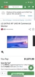 Lg Uh7n-e 49" Uhd 4k Commercial Monitor Hdmi 16:9 Black 3840x2160. Fixed Price $650.00.