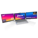 Asani 14" Portable Monitor Tri-screen For Laptops, Usb-c/hdmi, 1080p Ips Display. Fixed Price $232.49.