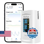 Wellue Bluetooth Pulse Oximeter Fingertip, Blood Oxygen Saturation Monitor With. Fixed Price $50.58.