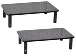 2) Mind Reader Adjustable Height Ventilated Metal Platform Monitor Stands Riser. Fixed Price $27.50.