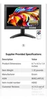Dcorn Hd82 1280 X 720 Mini Hd Monitor 8". Fixed Price $40.00.