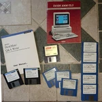 Vintage Radio Shack Tandy 1000 Tl/3 Deskmate Software & Booklets Lotus Quicken. Fixed Price $80.00.