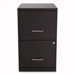 Alera Svf1824bl Soho Vertical File Cabinet, Black, 2 Drawers. Fixed Price $99.99.