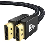 Ivanky 8k Displayport Cable 1.4, Vesa Certified Dp 6.6ft (8k 60hz, 4k 1.... Fixed Price $10.07.