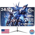 Crua 24.5" 200hz Fhd Va Gaming Monitor Freesync Srgb White Blue Light. Fixed Price $151.98.